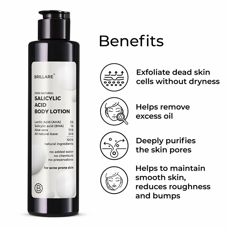 Salicylic Acid Face Wash & face serum & Body Wash & Body Lotion with Jade Roller & Pink Pouch Combo