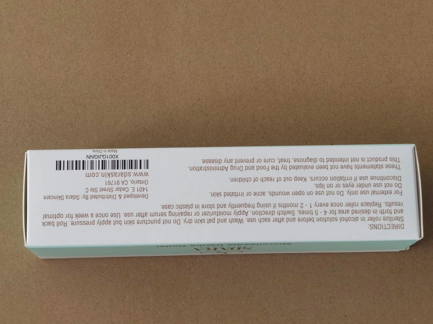 Sdara Derma Roller Microneedling Roller for Face - Includes Free Storage Case (1-Pack), Unisex