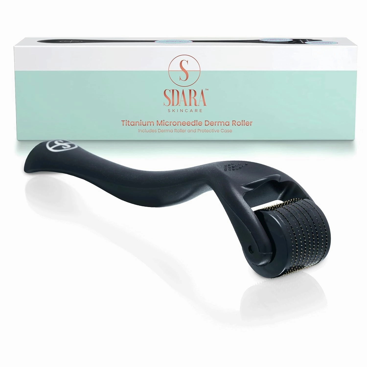 Sdara Derma Roller Microneedling Roller for Face - Includes Free Storage Case (1-Pack), Unisex