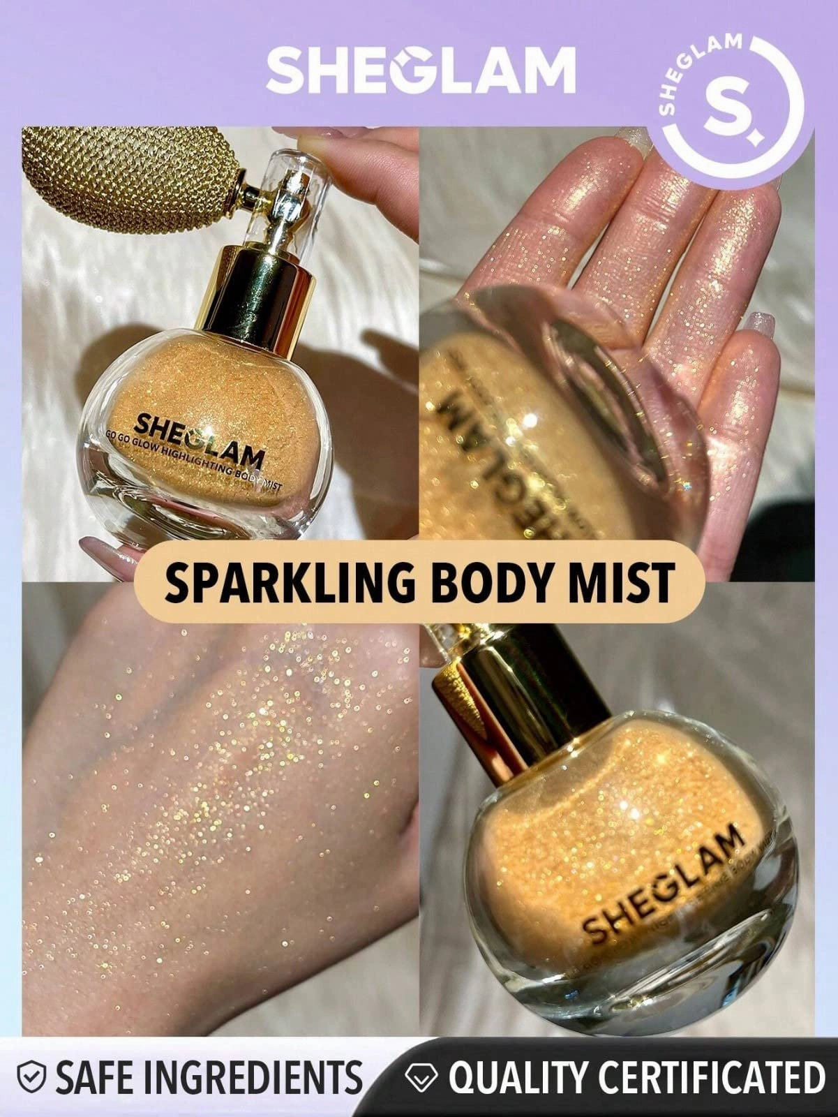 SHEGLAM - GO GO GLOW HIGHLIGHTING BODY MIST