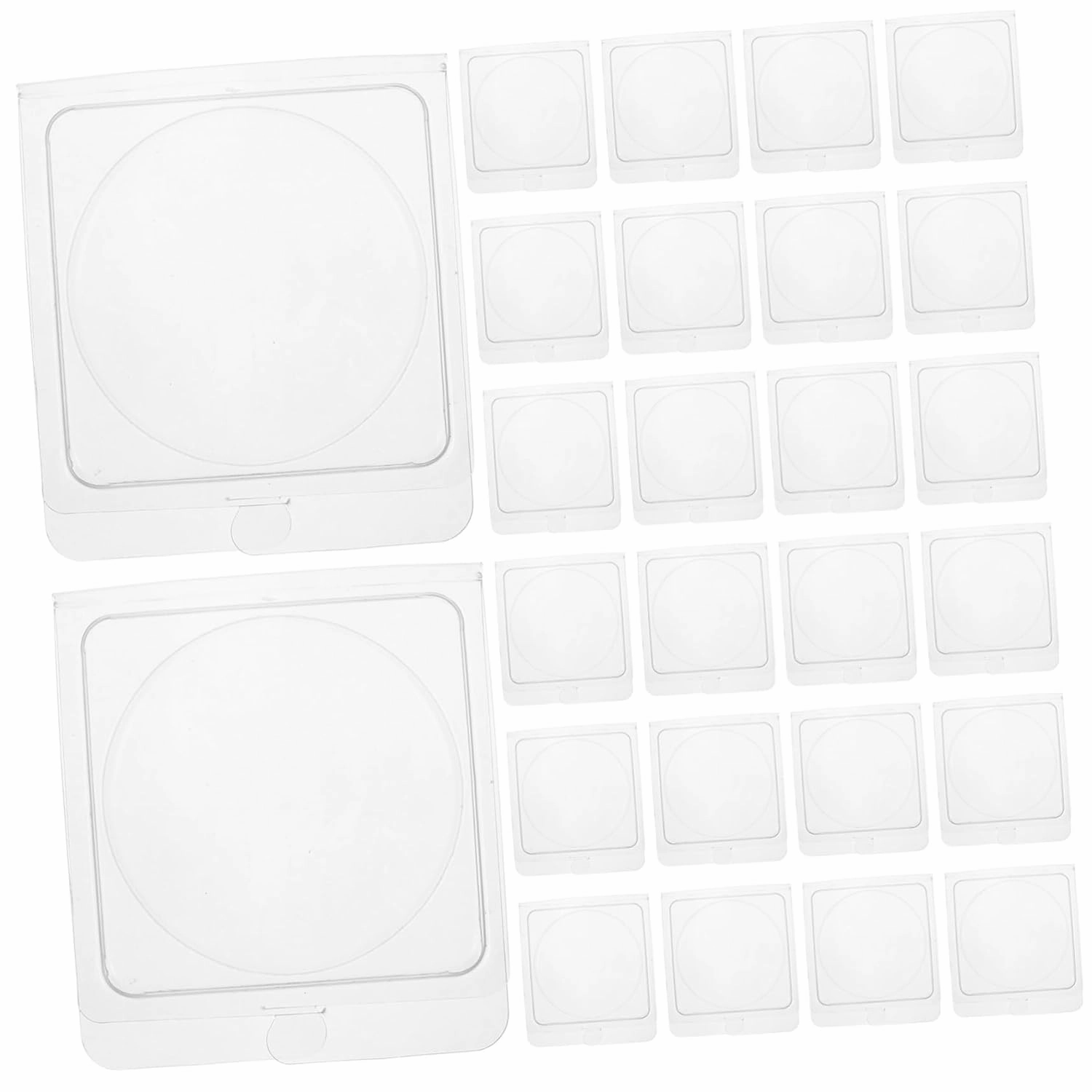 SMASOLO 40pcs DIY Blush Highlighter Palette Refillable Makeup Container for Custom Cosmetics Transparent Cosmetic Tray for Creative Makeup Projects