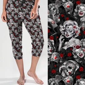 Some Like It Hot Marilyn Monroe - Day of the Dead Capri Joggers