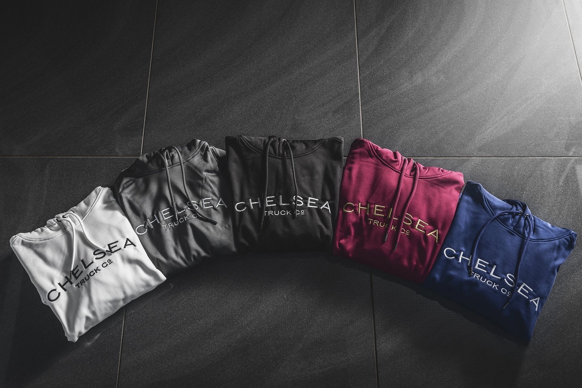 Special Edition Chelsea Truck Co Hoodie - Red with Gold Embroidery