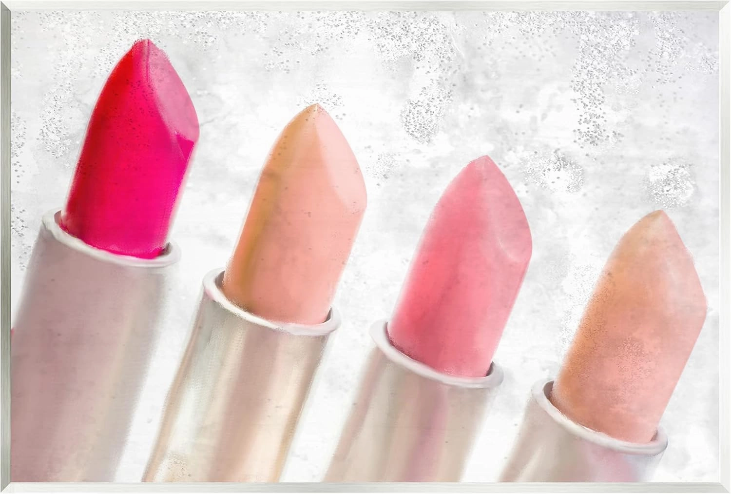 Stupell Industries Stylish Lipstick Assortment Dazzling Glam Makeup Wood Wall Art, Design By Kim Allen