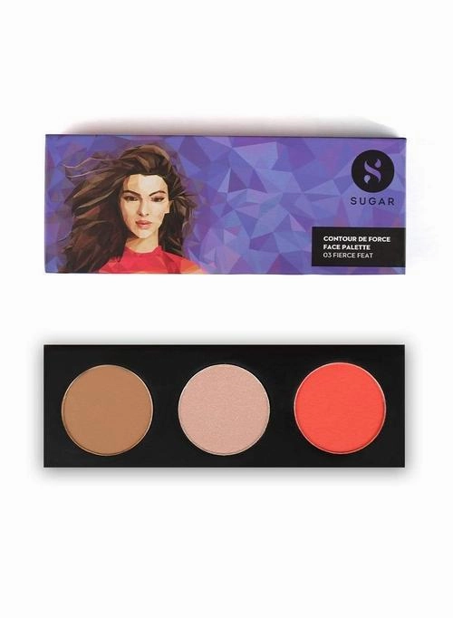 SUGAR Cosmetics Contour De Force Face Palette - 03 Fierce Feat