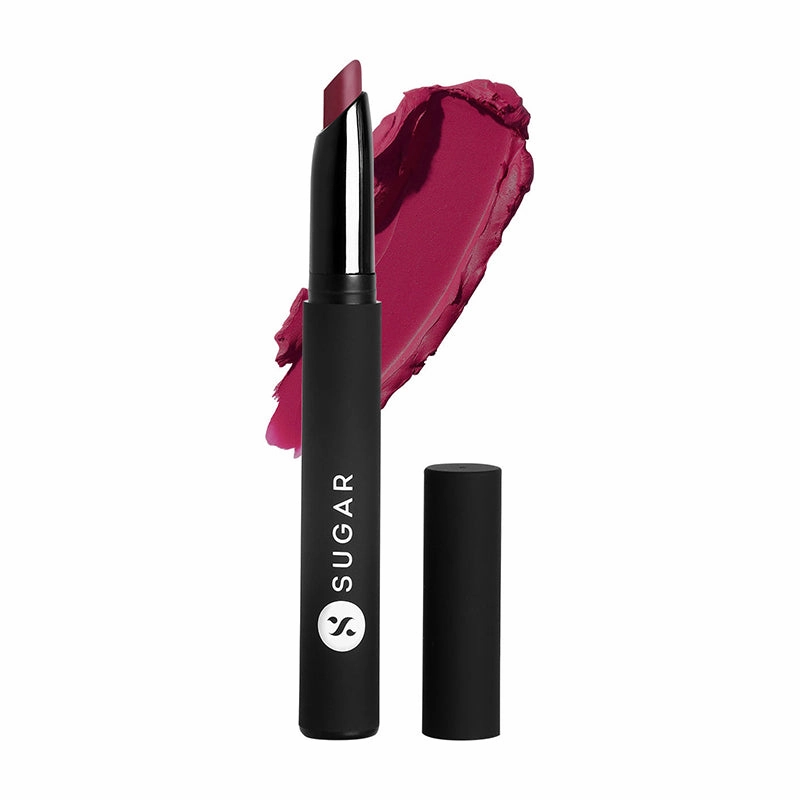SUGAR Matte Attack Transferproof Lipstick - 01 Bold Play (Cardinal Pink) (2g)