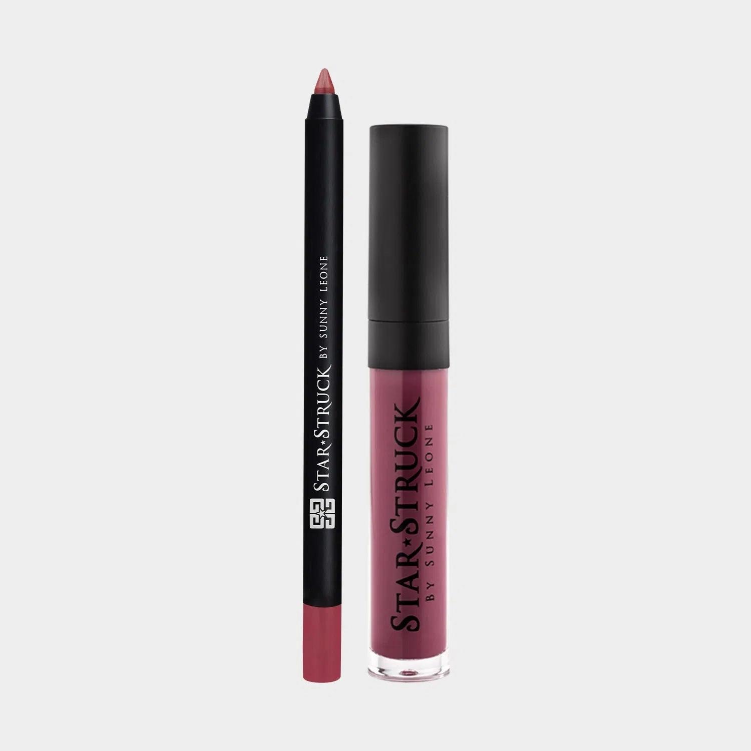 Sugar Plum - 2Pcs Lip Kit, Lip Gloss & Lipliner Kit - Mauve Pink