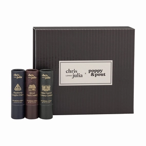The Poppy & Pout Lip Balm - Chris Loves Julia Lip Balm TRIO