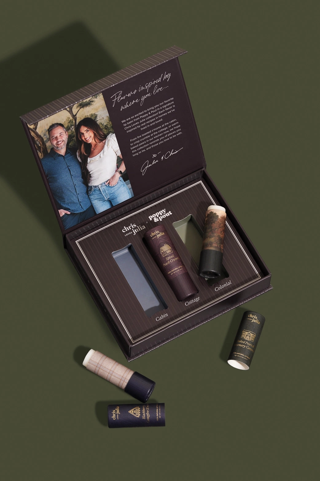 The Poppy & Pout Lip Balm - Chris Loves Julia Lip Balm TRIO