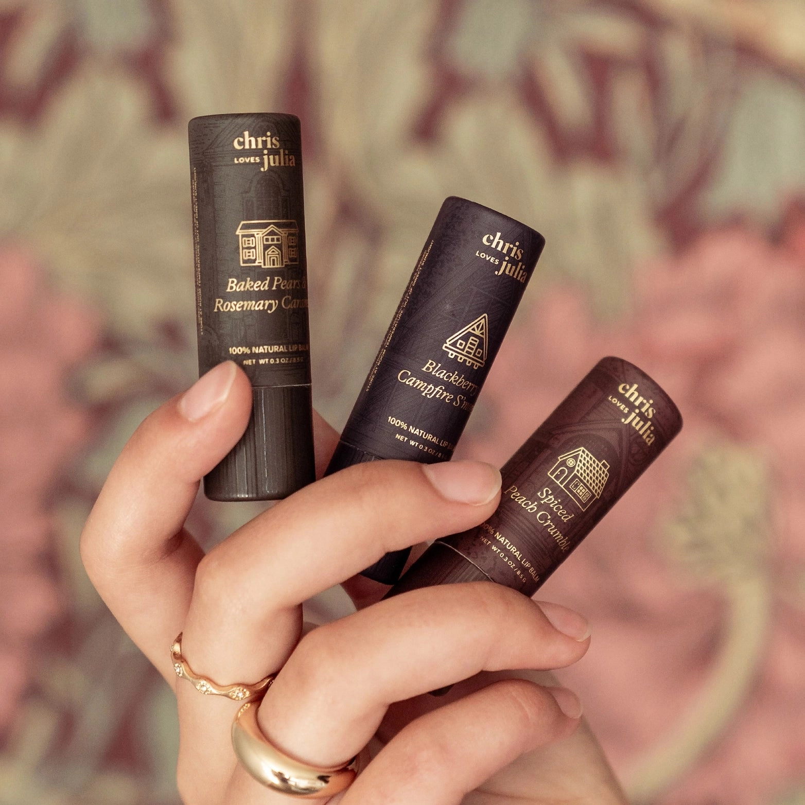 The Poppy & Pout Lip Balm - Chris Loves Julia Lip Balm TRIO