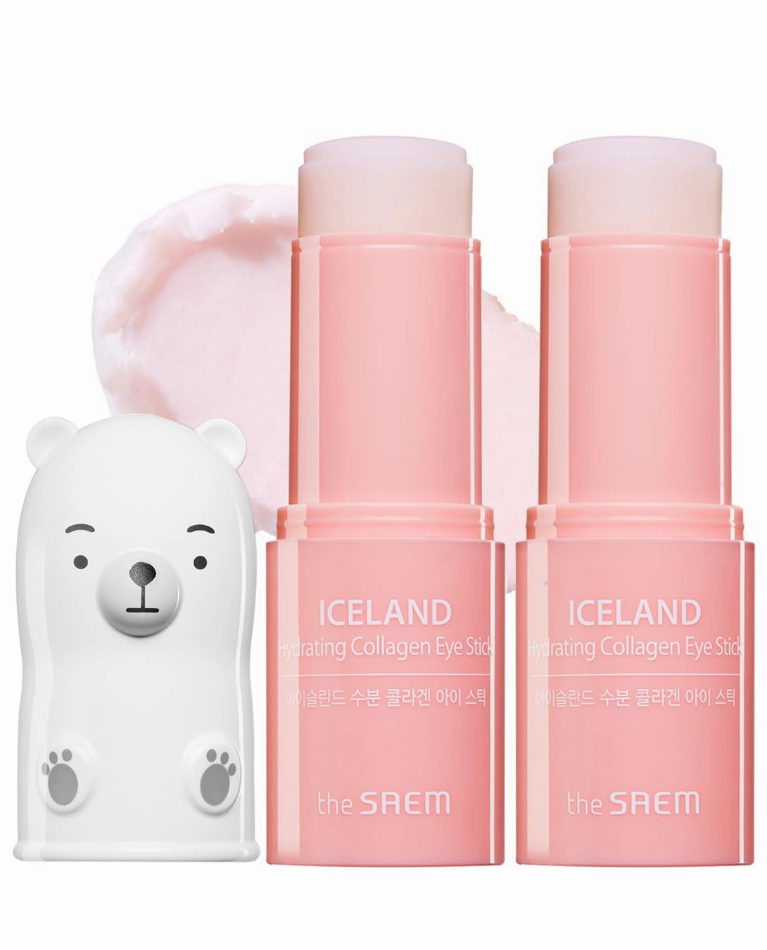 The SAEM Iceland Hydrating Eye Stick 0.24Oz - Cooling Eye Balm for Dark Circles and Puffiness – under Eye Treatment - Reduce Wrinkles and Moisturizing - Minimize Dark & Puffy Eyes - Aqua Scent