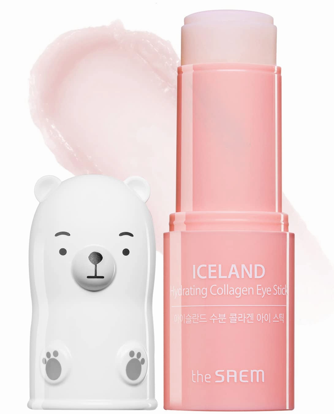The SAEM Iceland Hydrating Eye Stick 0.24Oz - Cooling Eye Balm for Dark Circles and Puffiness – under Eye Treatment - Reduce Wrinkles and Moisturizing - Minimize Dark & Puffy Eyes - Aqua Scent