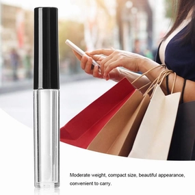 TOPINCN 50pcs 1.3ml Lip Gloss Tube DIY Small Lipstick Tube Cosmetic Container Empty Lip Gloss Bottle for outdoor travel