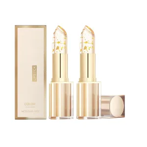 Transfer Proof Color Changing Lipstick, Clear Lipstick That Changes Color, Long Lasting 24 Hours Moisturizing Glossy Shine Lip Gloss, For Women (2Pcs)