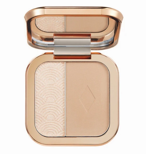 Two Tone Highlighter Contour Powder Palette
