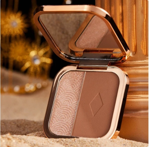 Two Tone Highlighter Contour Powder Palette