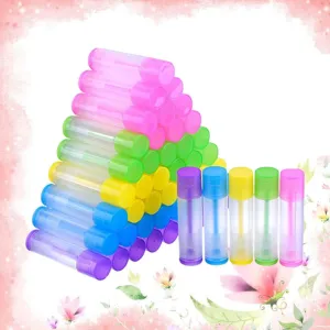 Uonlytech 100pcs Lip Balm Tubes Refillable Lipstick Containers for Projects for Lip Balms and Healing Products Fun and Versatile Use