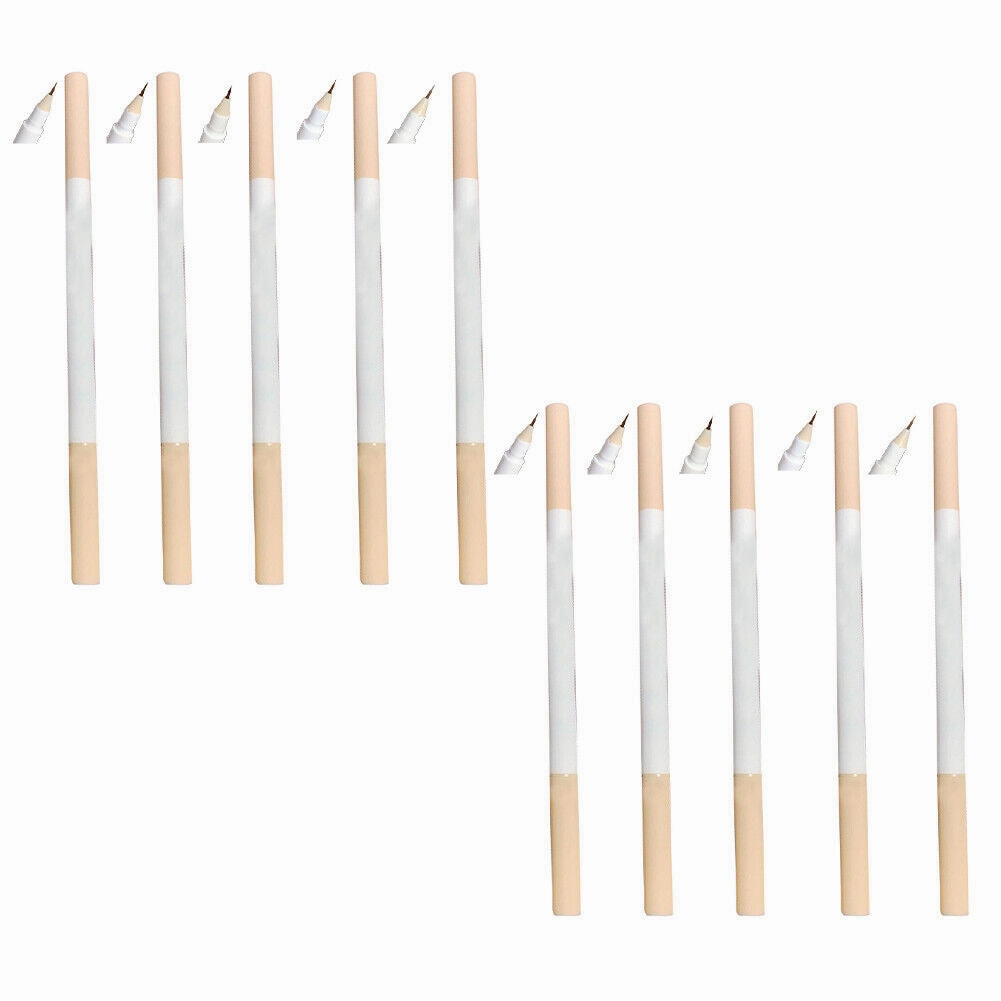 US 5-10Pc Double Ended Highlighter Liner 2 in 1 Makeup Pen Lying Silkworm Pencil