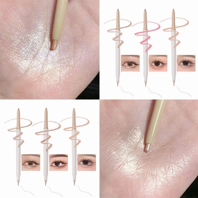 US 5-10Pc Double Ended Highlighter Liner 2 in 1 Makeup Pen Lying Silkworm Pencil