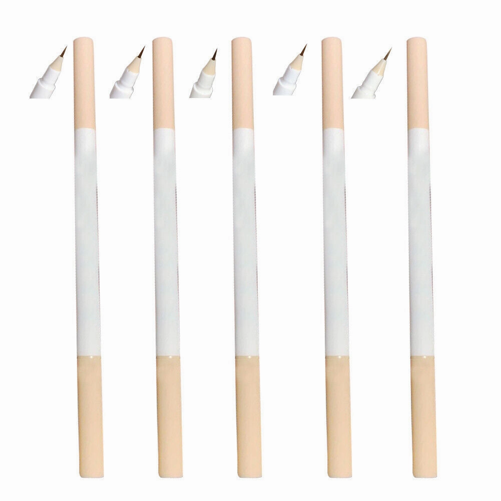 US 5-10Pc Double Ended Highlighter Liner 2 in 1 Makeup Pen Lying Silkworm Pencil