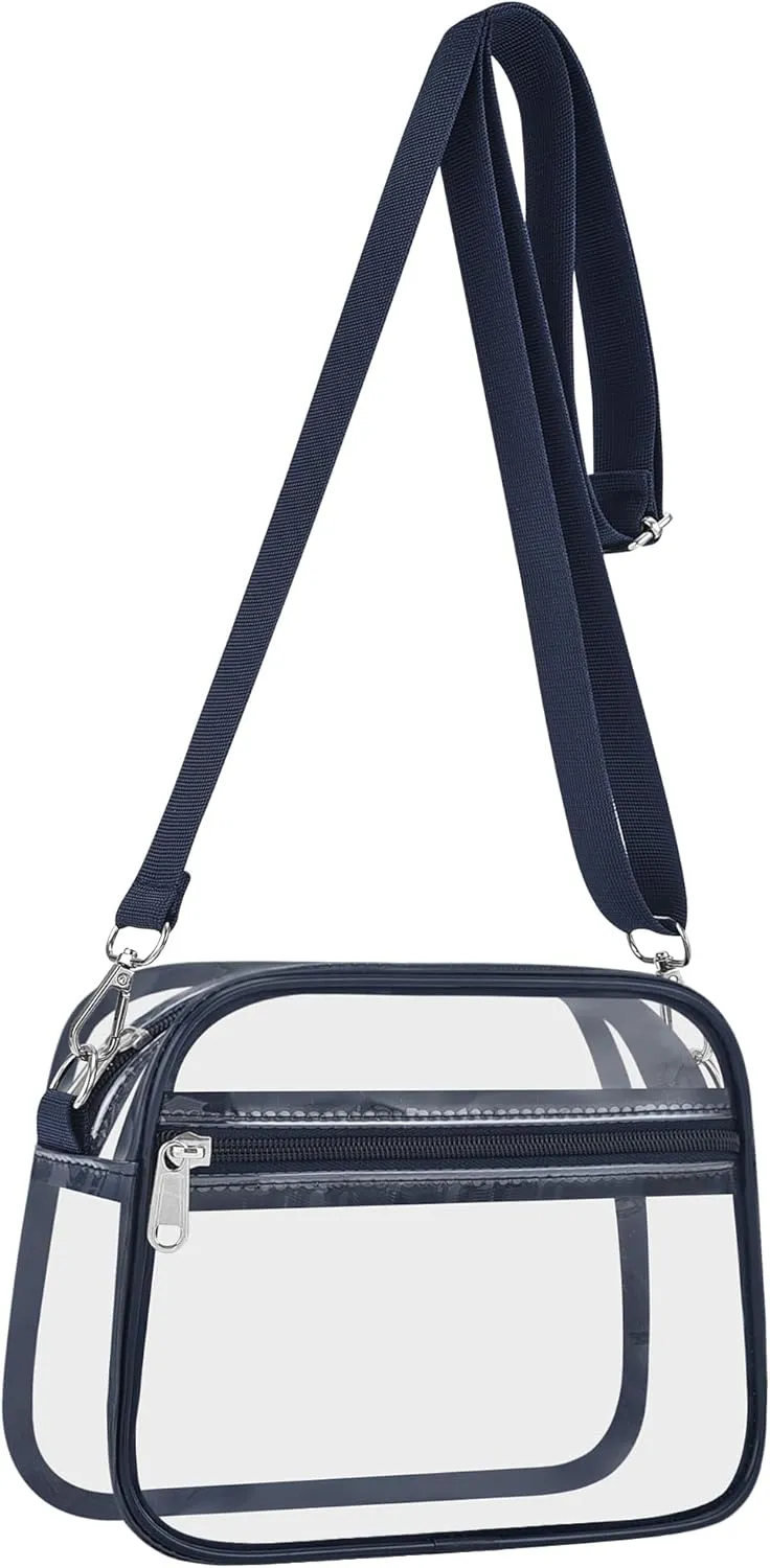 USPECLARE Clear Bag for Stadium Events Clear Purse for Women and Men for Sports Events Concerts Festivals
