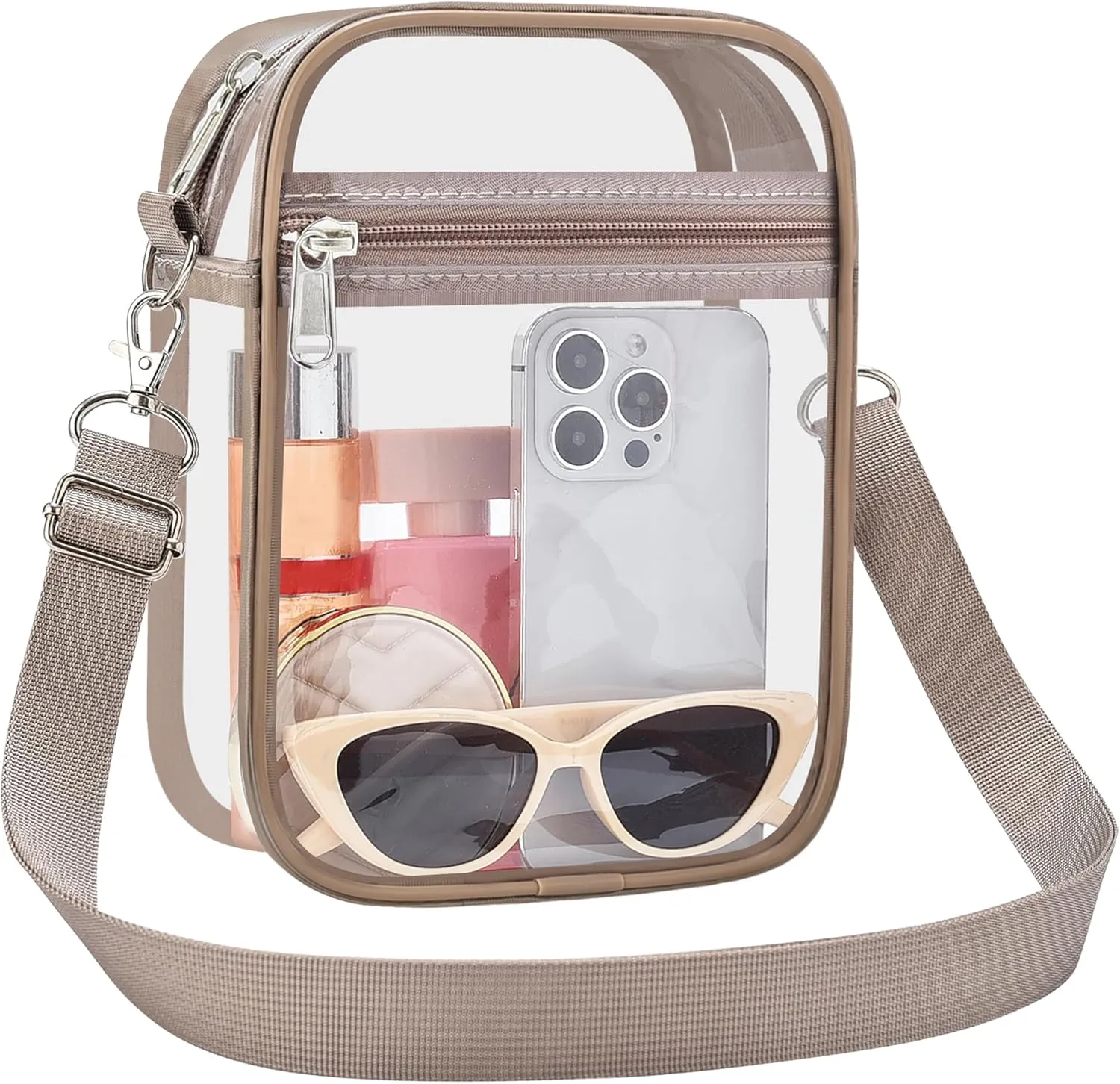 USPECLARE Clear Purse Stadium Approved CrossBody Bag for Men and Women