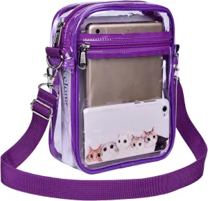 USPECLARE Clear Purse Stadium Approved CrossBody Bag for Men and Women