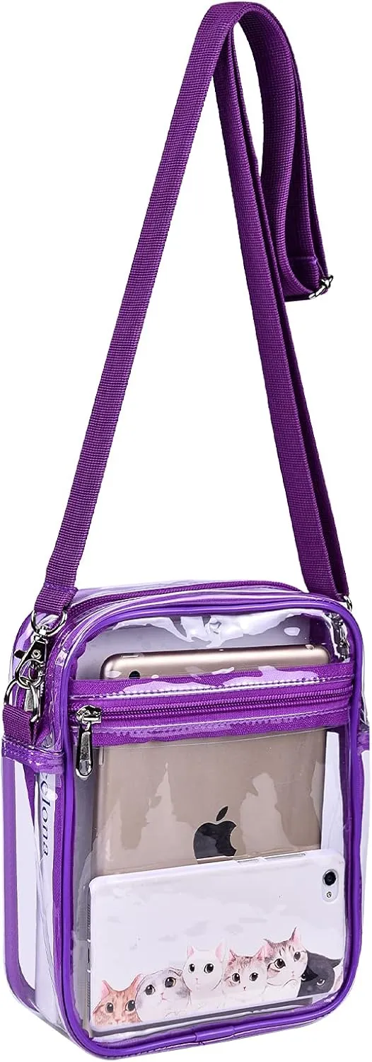 USPECLARE Clear Purse Stadium Approved CrossBody Bag for Men and Women