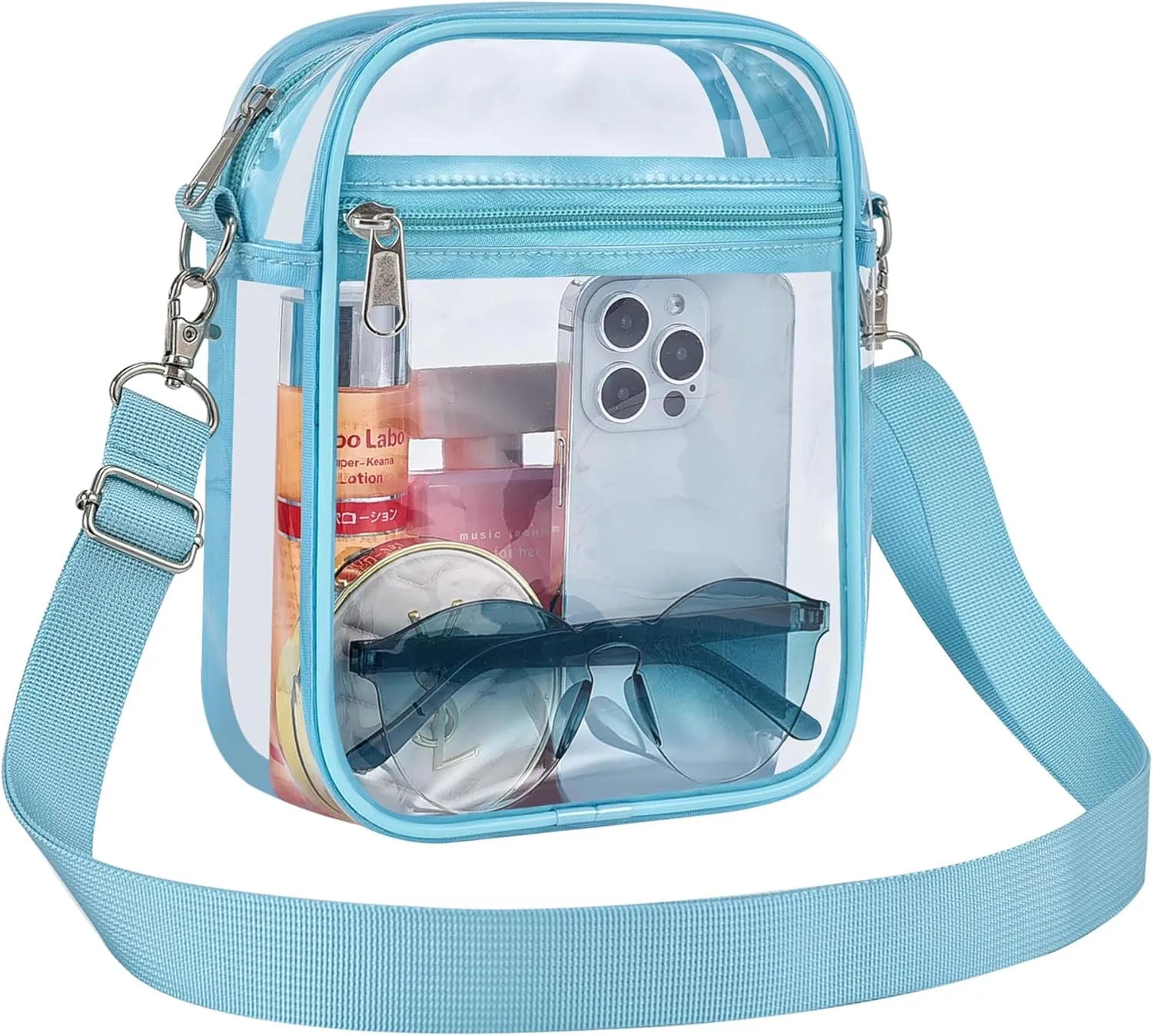 USPECLARE Clear Purse Stadium Approved CrossBody Bag for Men and Women