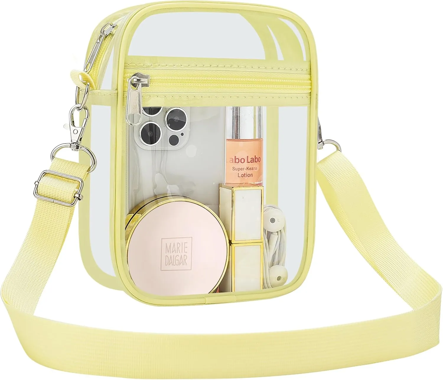 USPECLARE Clear Purse Stadium Approved CrossBody Bag for Men and Women