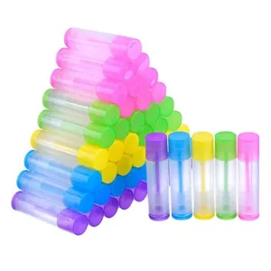 VALICLUD 100Pcs Clear Lip Balm Tubes DIY Lipstick Containers Durable for Body Balms Healing and More for Crafting Unique Lip Products