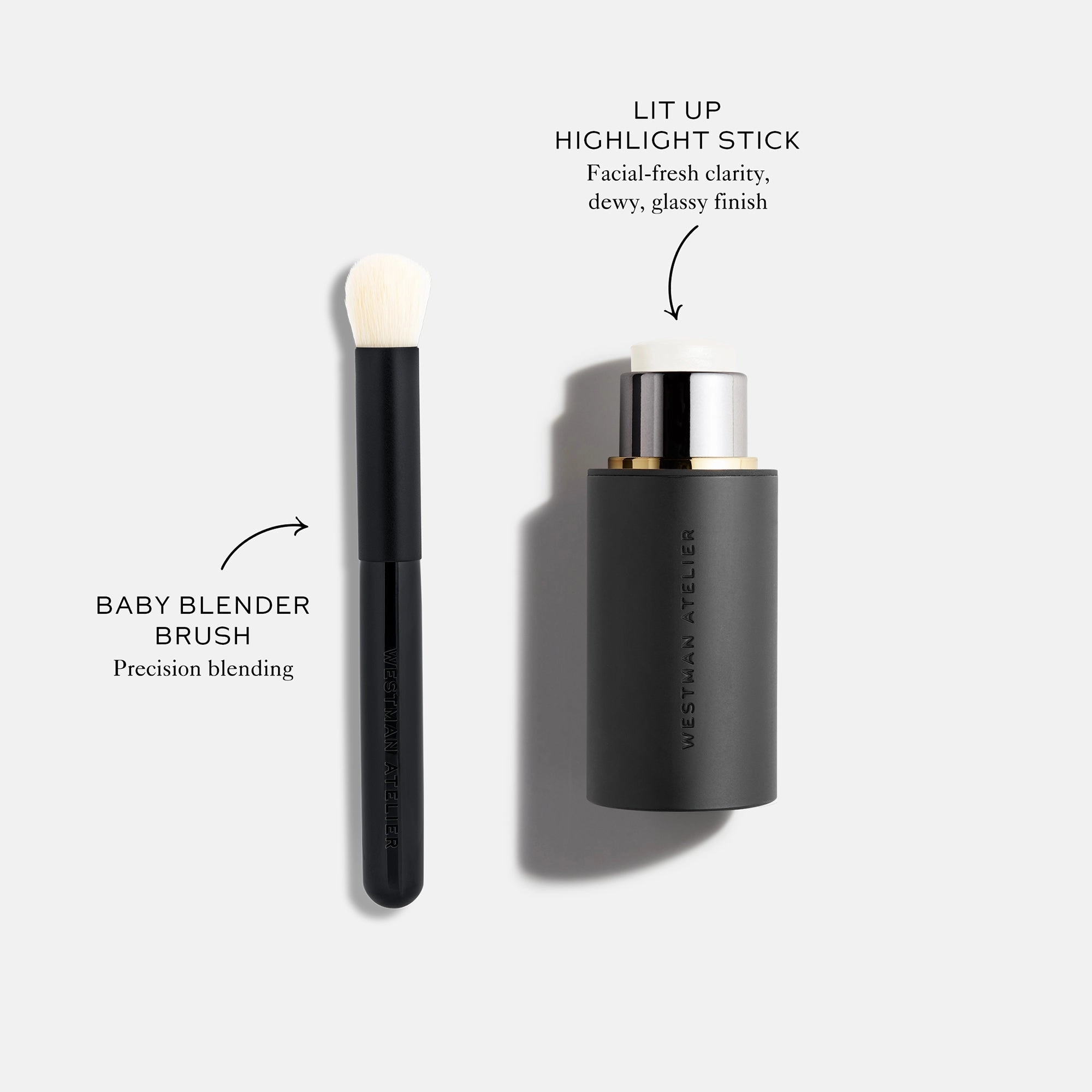 Westman Atelier Lit Up Highlighter Stick Brulee