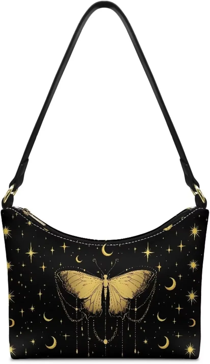 Women’s Underarm Bag Soft PU Leather Shoulder Bag Internal Zipper Pocket Handbag Ladies Small Purse Daily Travel