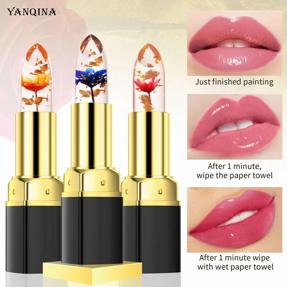 Yanqina Jelly Flowers Changing Lipstick 03