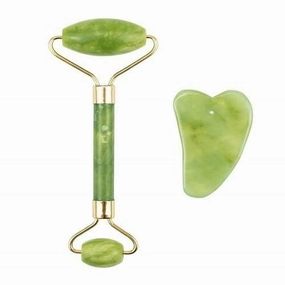 مجموعة gua sha لتدليك الوجه.